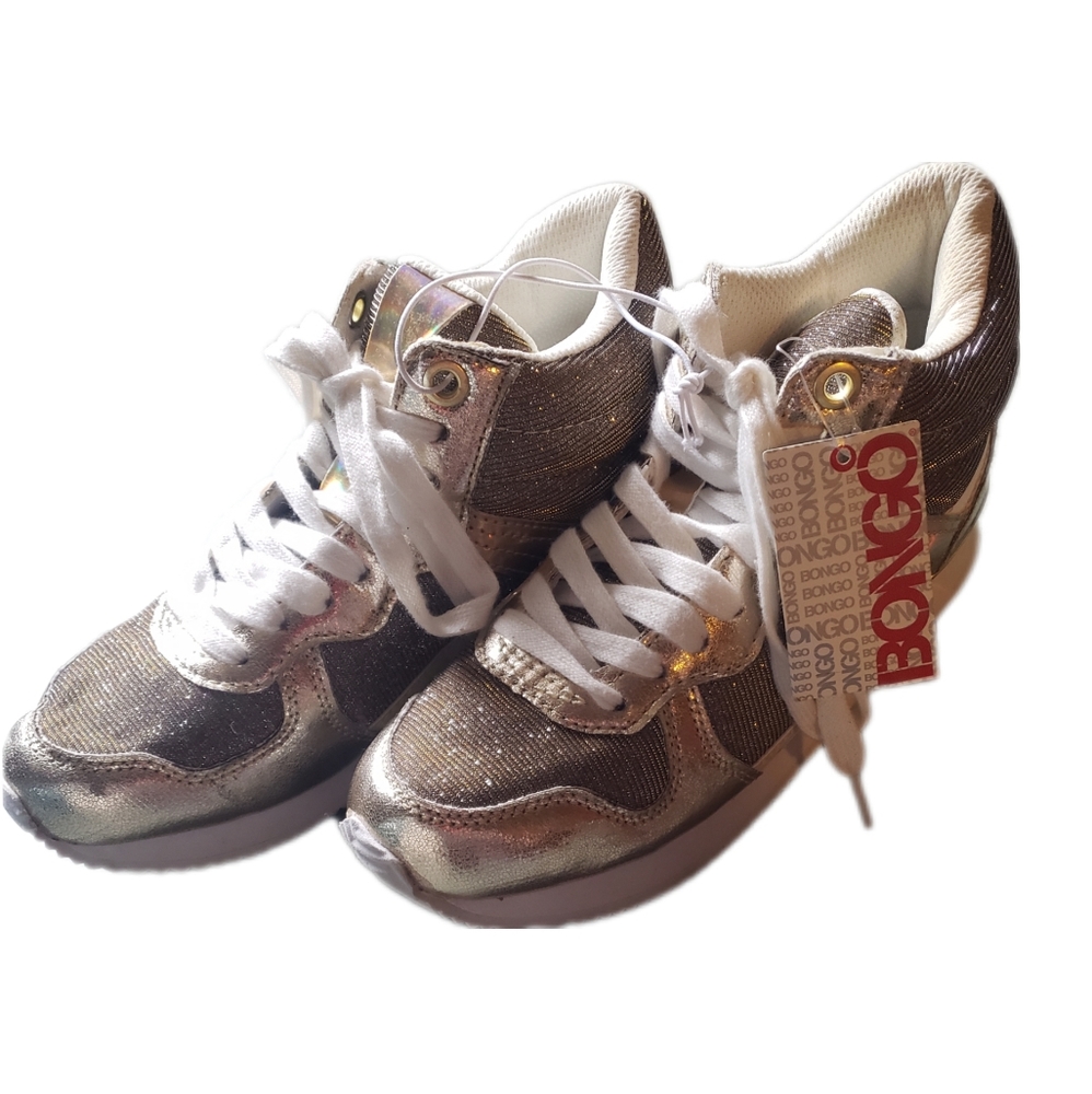 Women's Gold Maine Bongo Hi Top Sneakers- Sz 6- NWT!